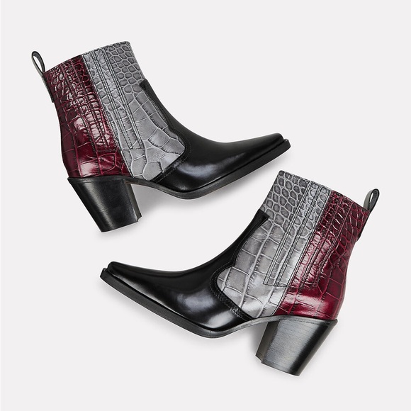 Ganni Multicolor Western Booties 39 - Picture 3 of 9